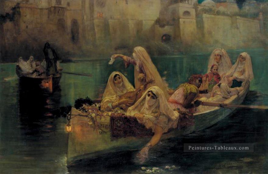 Les Harem Boats Frederick Arthur Bridgman Peintures à l'huile